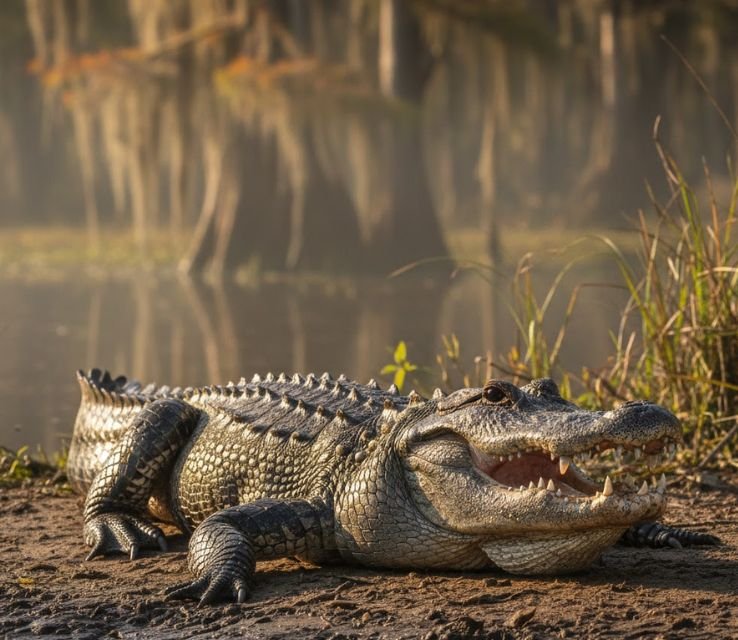 American alligators Live in River