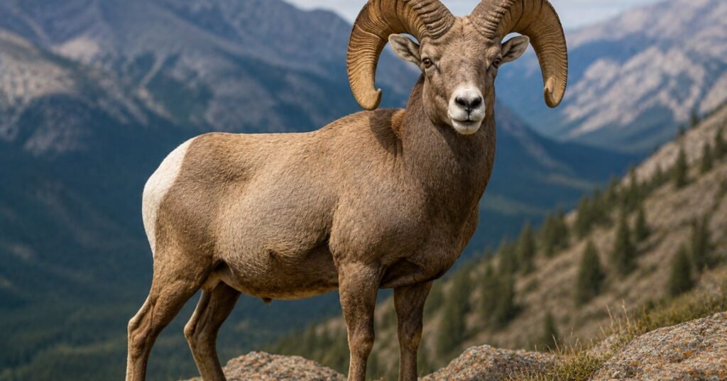 Bighorn Sheep large horned animals