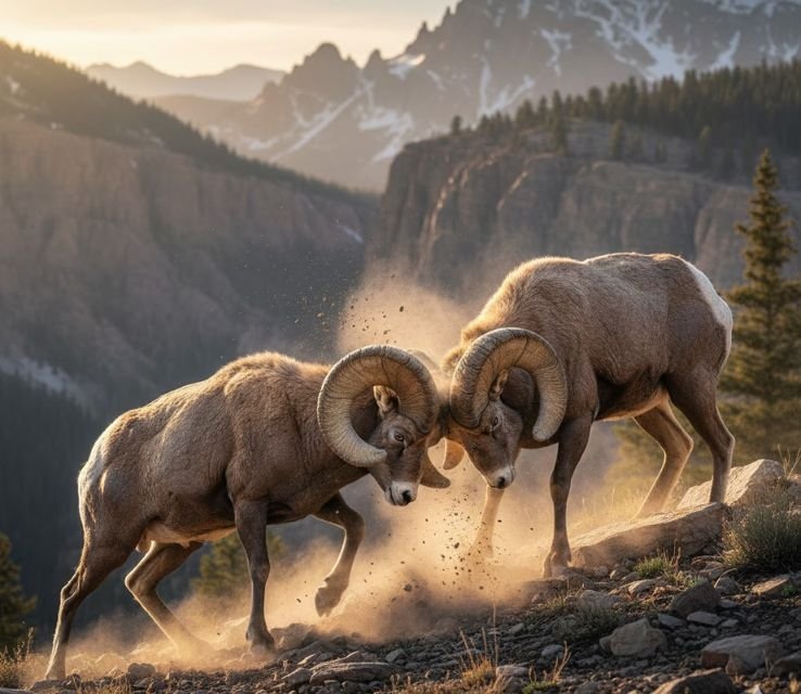Bighorn Sheep Animals That Eat Cactus