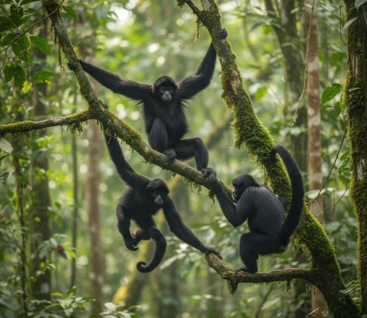 Black spider monkeys Arboreal Animals