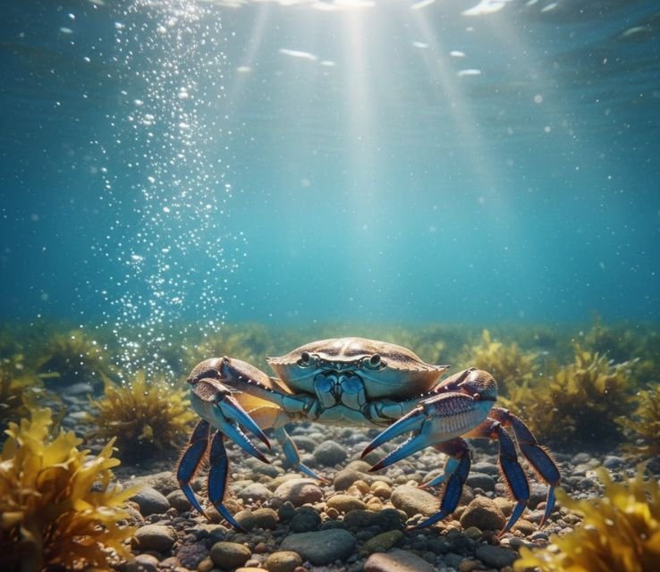 Blue crab Live in River