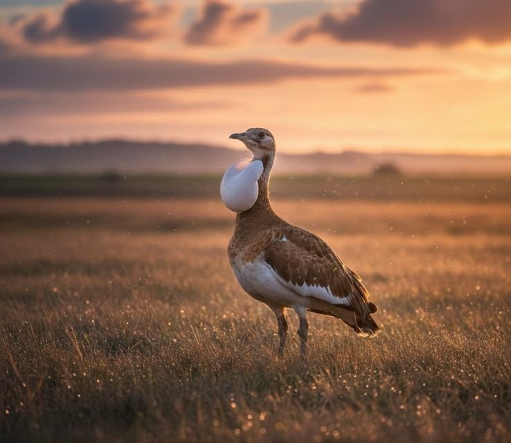 Bustard animals with 3 toes