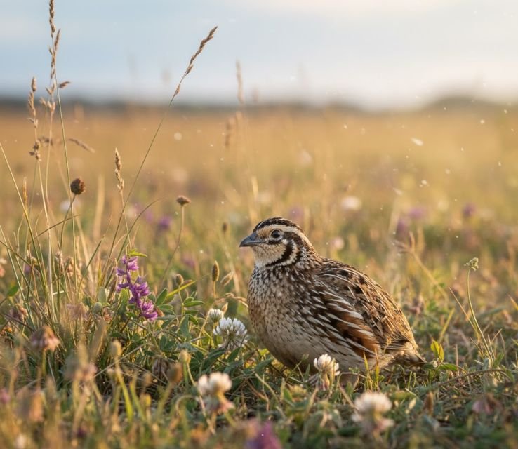 Common Quail animals with 3 toes