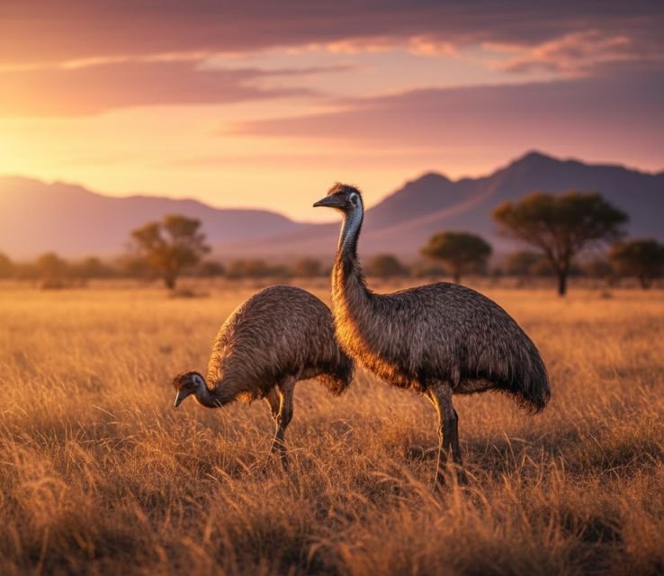 Emus animals with 3 toes