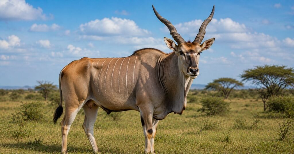 Giant Eland long horned animals