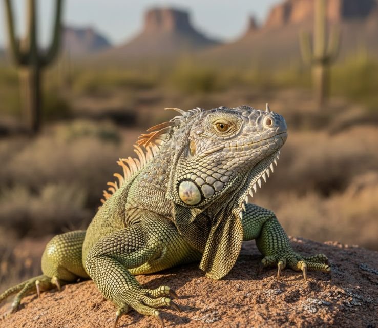 Iguanas Animals That Eat Cactus