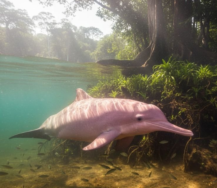 Pink river dolphin Live in River