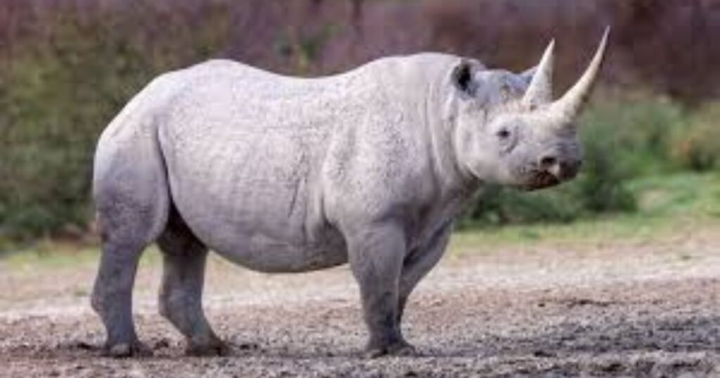 Rhinoceros animals that eat a lot,