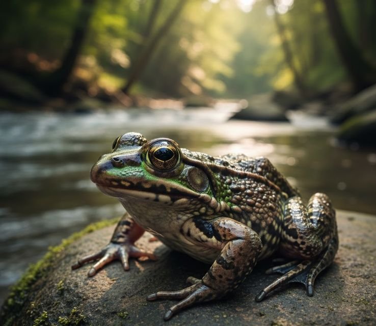 River frog Live in River