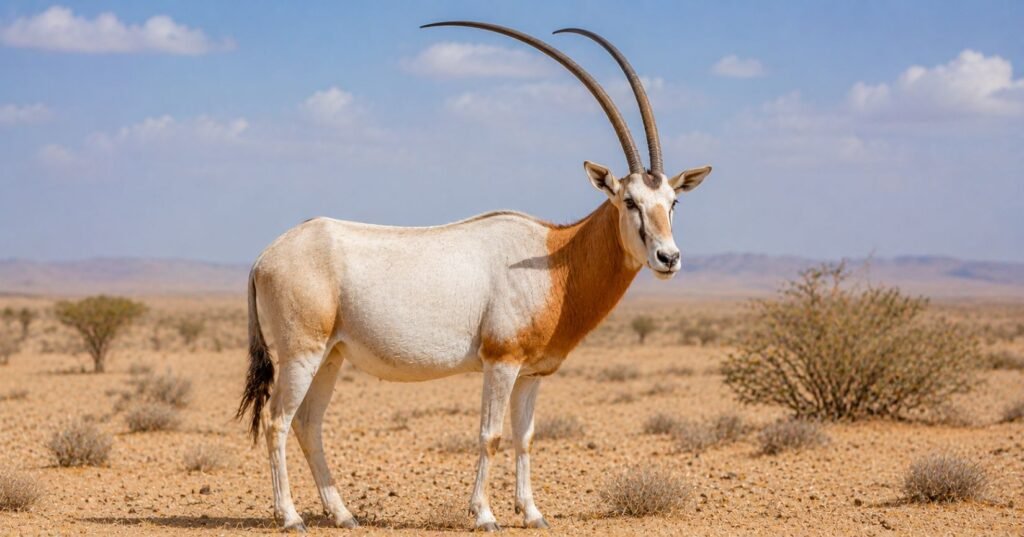 Scimitar Oryx longest longhorn horns