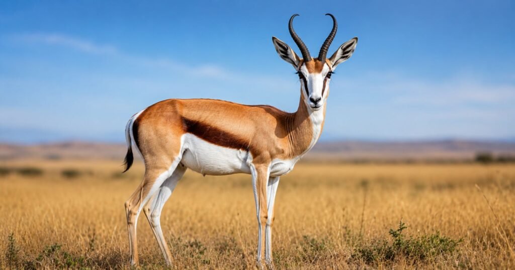 Springbok long horn animals