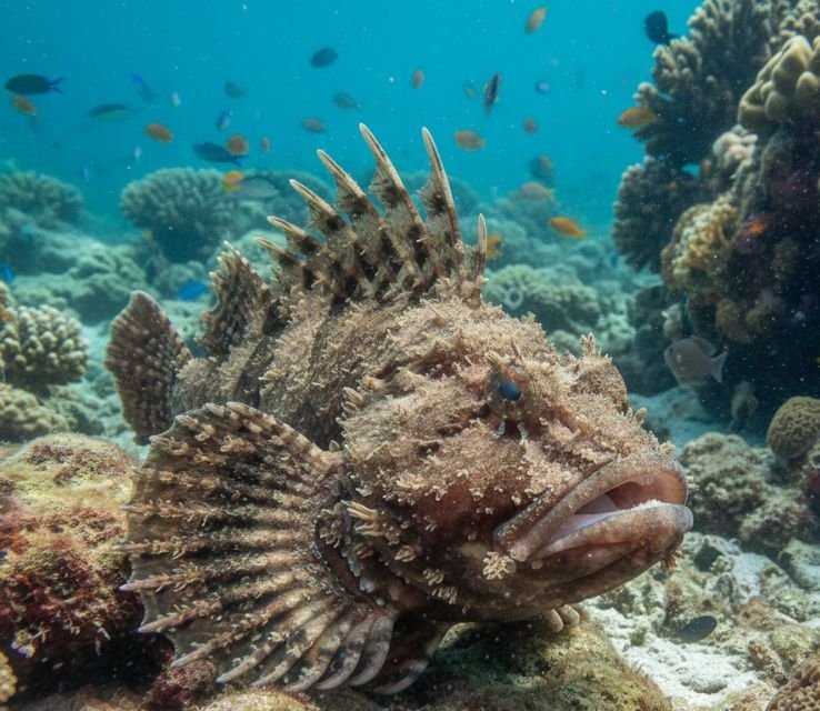 Stone fish danger animals