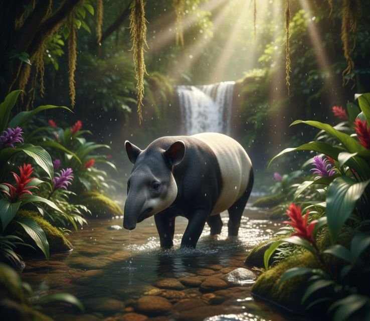 Tapir animals with 3 toes