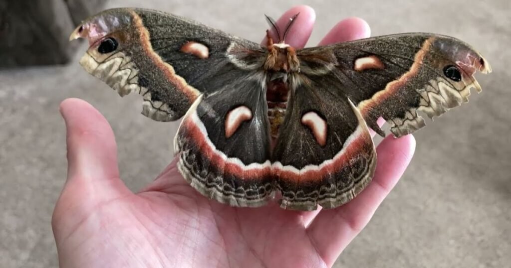 Moth animals with scales