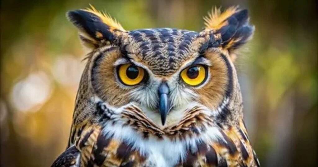 Owl big eyed animals