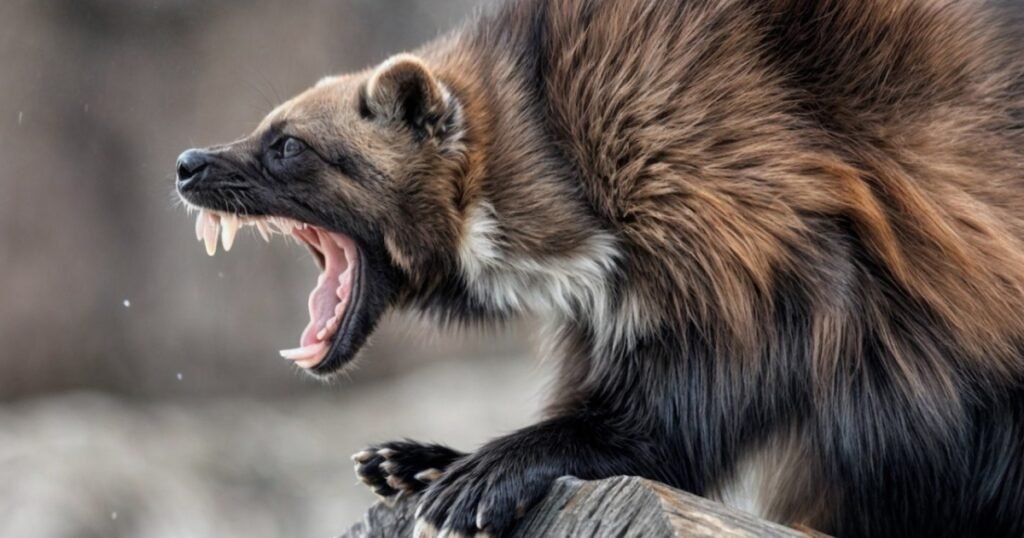 Wolverine raccoon like mammal