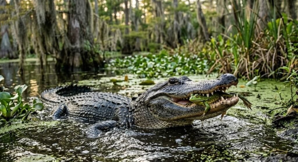 Alligators  That Eat Frogs
