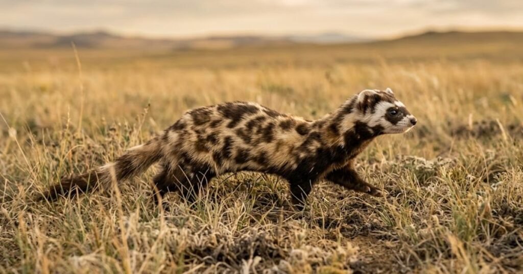 Marbled polecat spotted animals