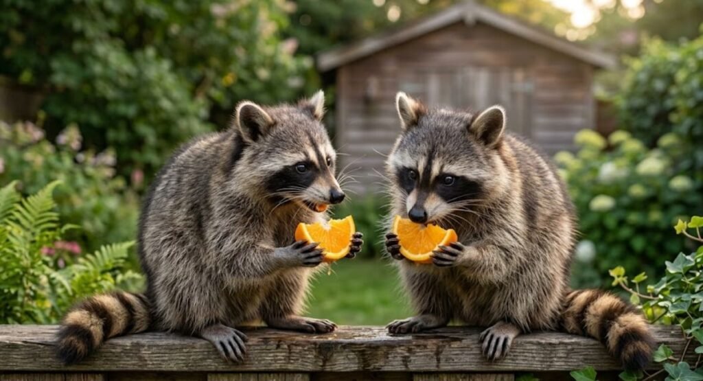 Raccoons That Eat Oranges