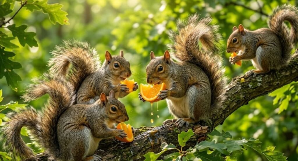 Squirrels That Eat Oranges