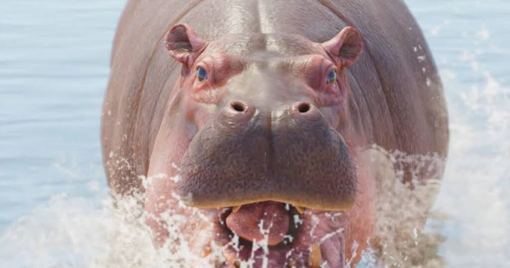 Hippopotamus have big forehead