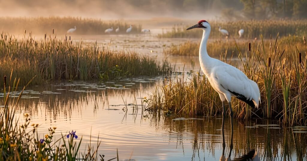 Whooping Crane  long necked birds