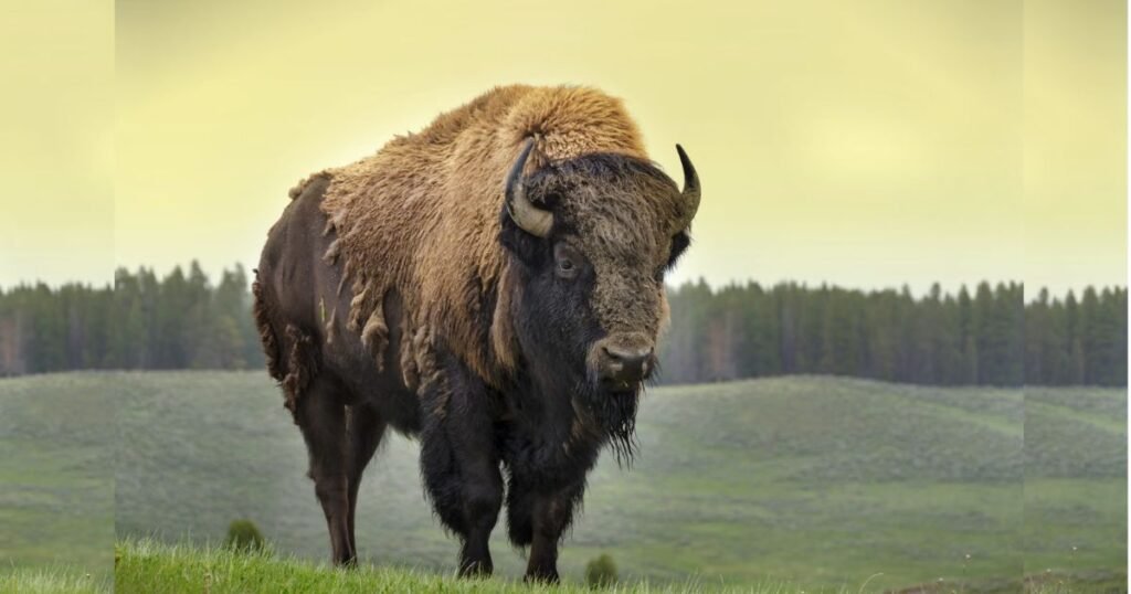 American Bison thickest skin animal in the world