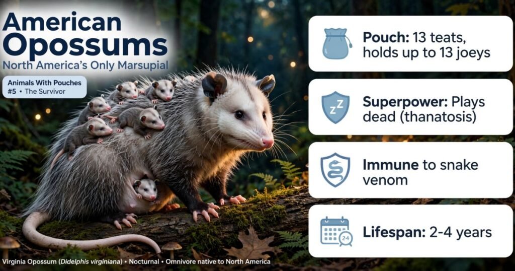 American Opossums list of marsupials