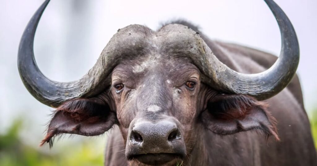 Cape Buffalo thickest layer mammal