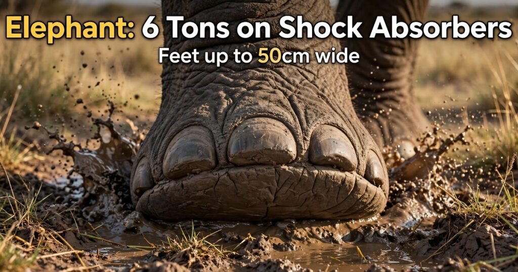 Elephants animal toes