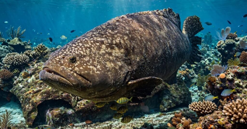 Giant Grouper animals that eat ants