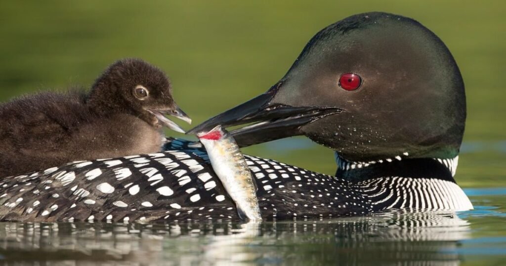 Loons birds that eat fish