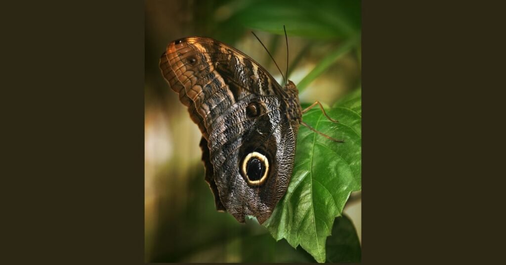 Owl Butterfly quiet animal