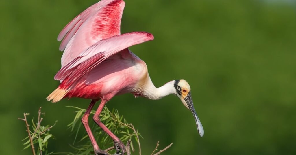 Roseate Spoonbill long-legged birds