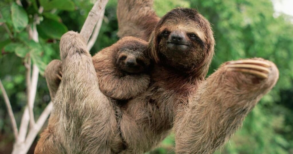 Sloth an animal with furry Body