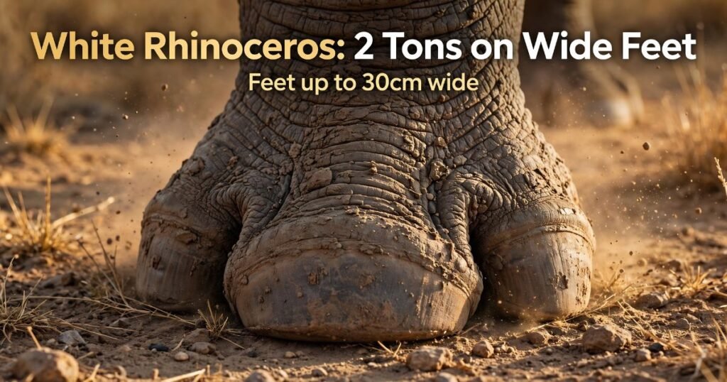 White Rhinoceros bird with long feet