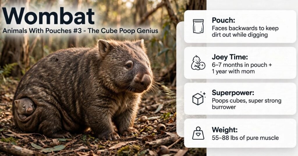 Wombat are marsupials mammals