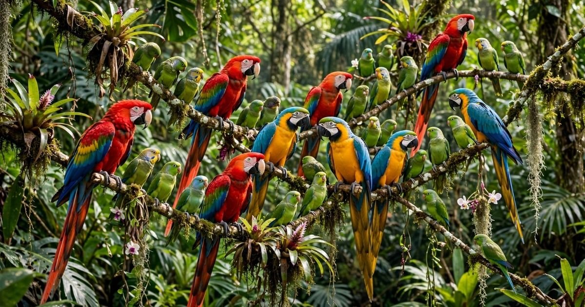 Parrots sociality